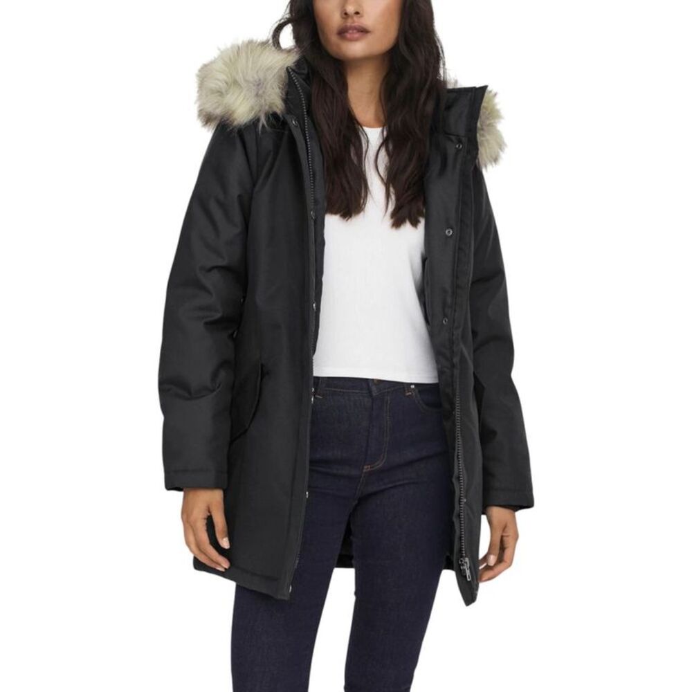 Only Black Polyester Women's Parka